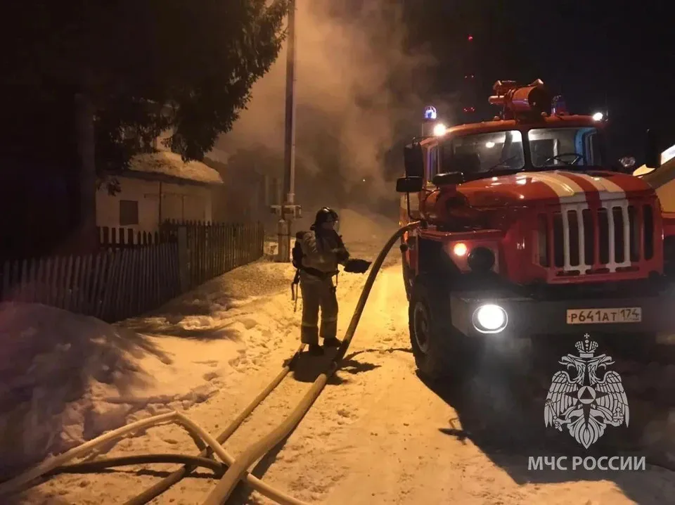 При пожаре в Челябинской области скончался пенсионер