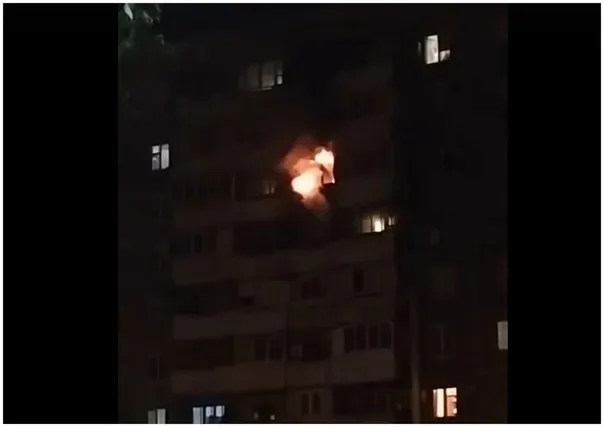 Ночной пожар произошел в Магнитогорске: огненное испытание для девятиэтажки