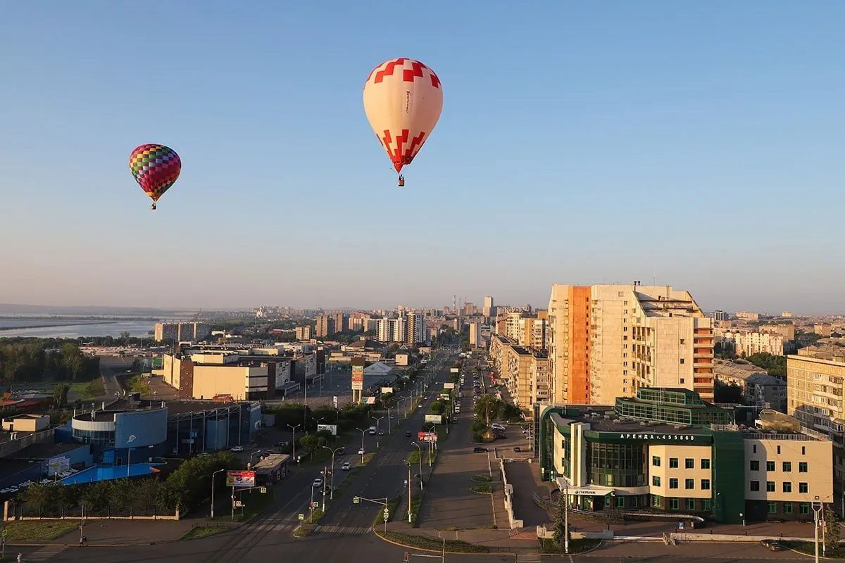 В Магнитогорске впервые прошел фестиваль аэростатов "Чистый воздух"