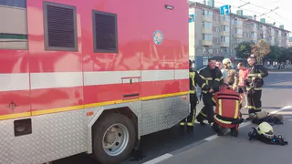 Большой пожар в Магнитогорске: торговый павильон уничтожен огнем